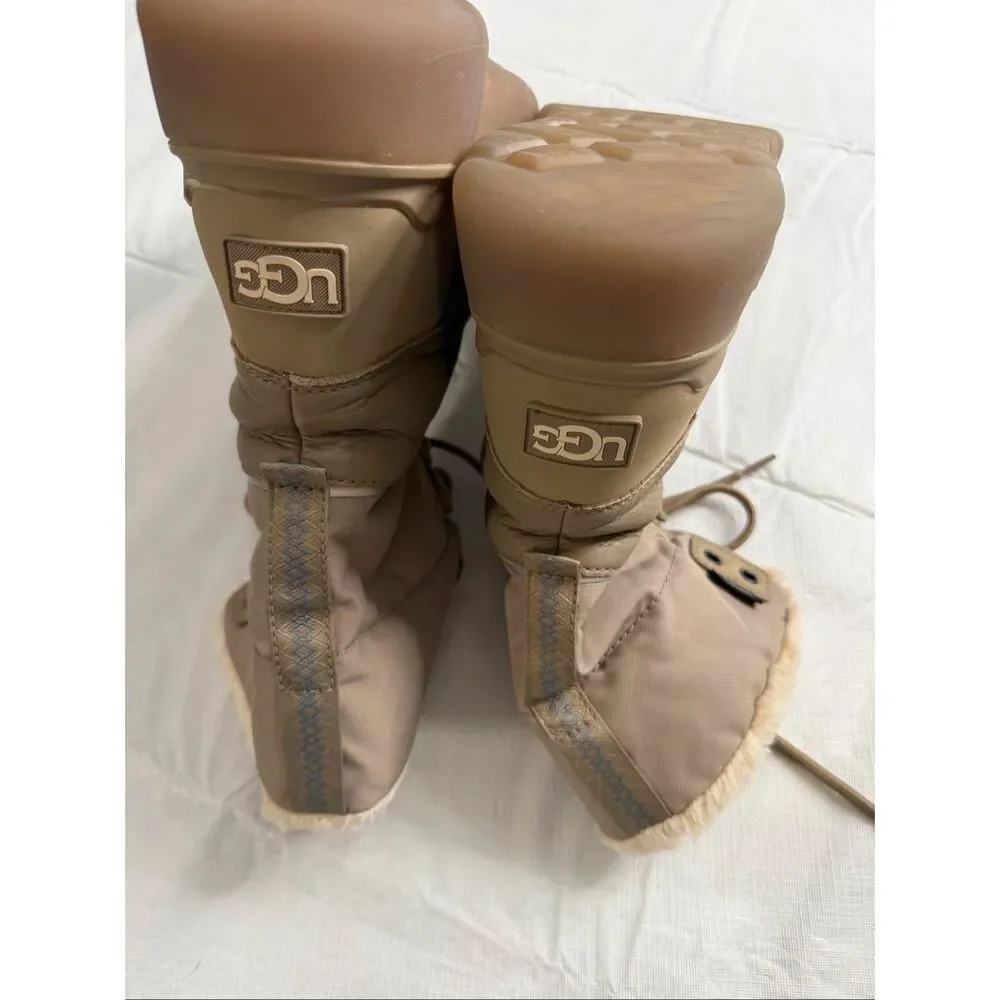 UGG CITY BUTTE DUNE LEATHER MEN’S WATERPROOF SNOW BOOTS SIZE 9.5 9 1/2